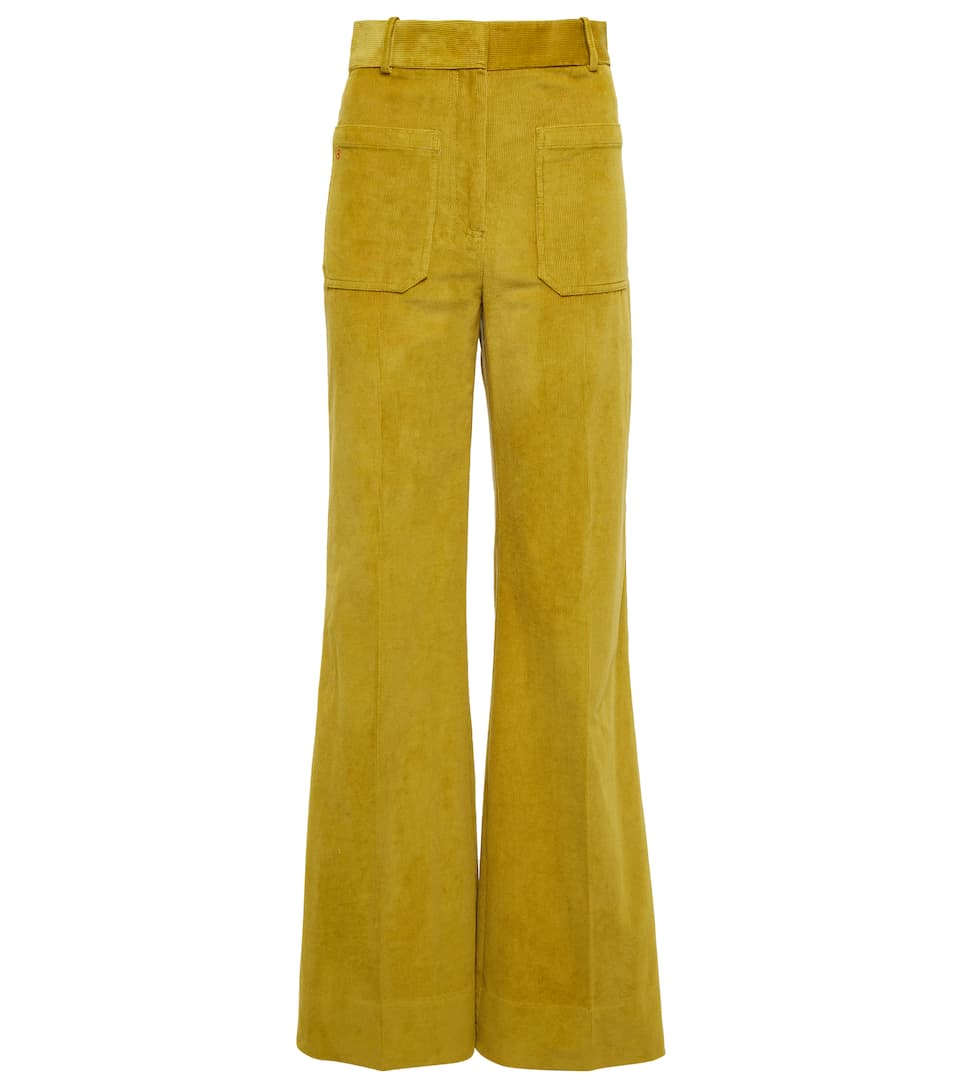 VICTORIA BECKHAM 70s cotton-corduroy wide-leg pants